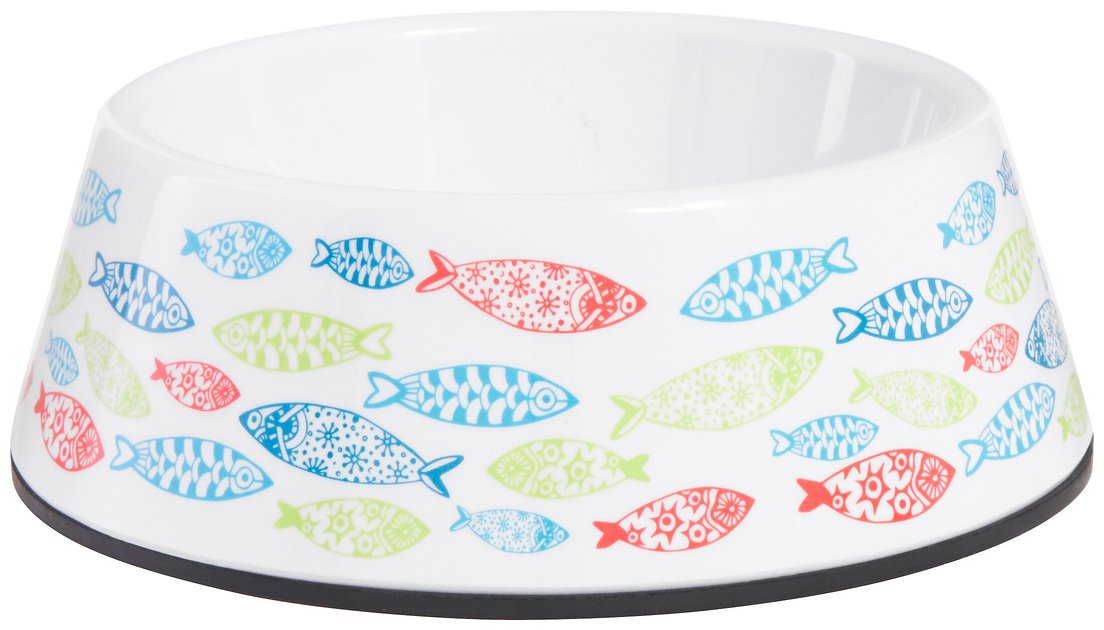 Frisco Colorful Fish Melamine Bowl, 1.5 Cup