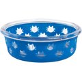Frisco Cat Design Glass Bowl with Silicone Sleeve, 1.5 Cups