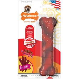 Nylabone Flavor Frenzy Power Chew Dog Toy, Beef Jerky, Medium 