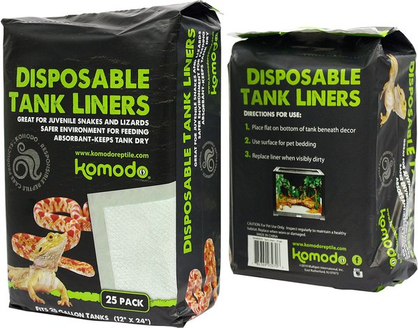 Komodo Disposable Tank Reptile Liners, 12 x 24-in slide 1 of 1