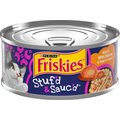 Friskies Stuf'd & Sauc'd Kick'n Chicken & Dripp'n Gravy Wet Cat Food, 5.5-oz can, case of 24