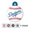 Quick-Tag MLB Circle Personalized Dog & Cat ID Tag, Large, LA Dodgers