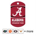 Quick-Tag NCAA Military Personalized Dog ID Tag, Large, Alabama Crimson Tide