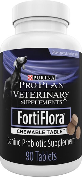 Purina Pro Plan Veterinary Diets FortiFlora Chewable Tablets Digestive Supplement for Dogs, 90 tablets slide 1 of 11