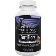 Purina Pro Plan Veterinary Diets FortiFlora Chewable Tablets Digestive Supplement for Dogs, 45 tablets