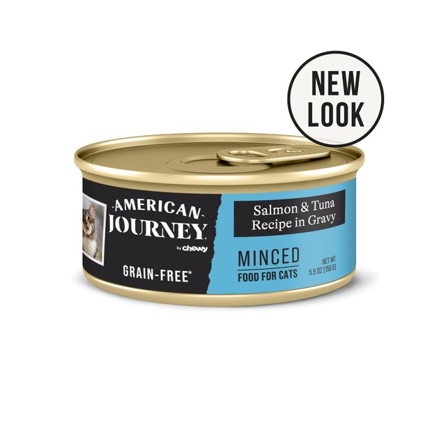 AMERICAN JOURNEY Minced Salmon & Tuna Recipe in Gravy GrainFree Canned