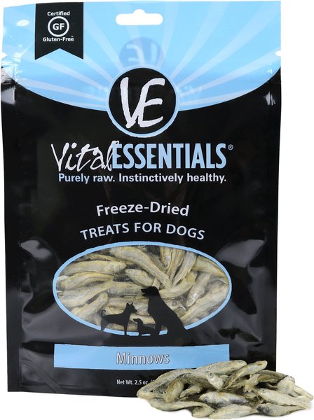 Vital Essentials Minnows Freeze-Dried Raw Dog Treats, 2.5-oz bag slide 1 of 6