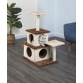 Go Pet Club 32-in Economical Cat Tree House, Beige/Brown