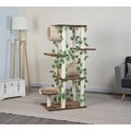 Go Pet Club 58-in Forest with Leaves Cat Tree, Beige/ Brown