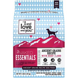 I and Love and You Naked Essentials Ancient Grain Beef and Lamb Recipe Dry Dog Food, 23-lb bag