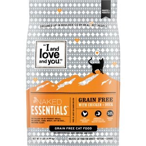 I and Love and You Naked Essentials Chicken and Duck Recipe Dry Cat Food, 11-lb bag
