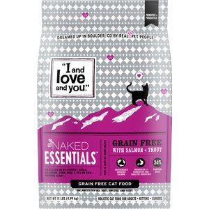 I and Love and You Naked Essentials Salmon and Trout Recipe Dry Cat Food, 11-lb bag