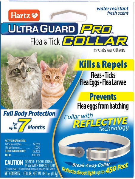 Hartz UltraGuard Pro Flea & Tick Collar for Cats, 1 Collar (7-mos. supply) slide 1 of 11