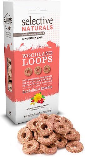 Science Selective Naturals Woodland Loops Guniea Pig Treats, 2.8-oz bag, case of 4 slide 1 of 2