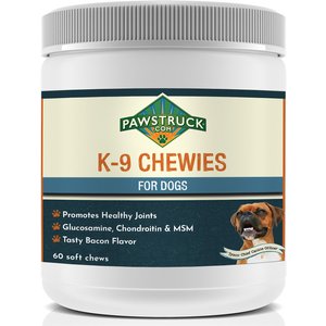 Pawstruck K-9 Chewies Dog Supplement, 60 count