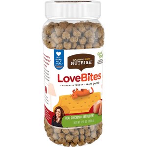 Rachael Ray Nutrish LoveBites Chicken Flavor Cat Treats, 12.5-oz tub