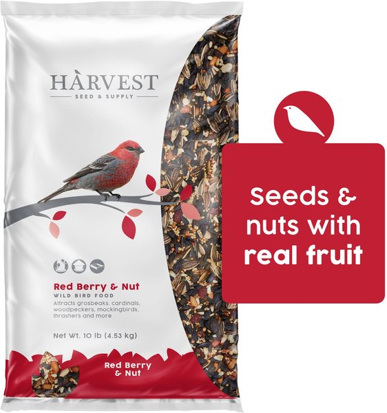 Harvest Seed & Supply Red Berry & Nut Wild Bird Food, 10-lb bag slide 1 of 7