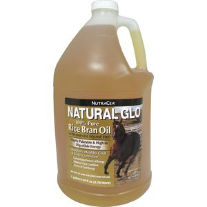 Manna Pro Natural Glo Rice Bran Oil Licorice Flavor Liquid Horse Supplement, 1-gal bottle