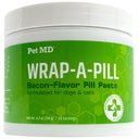 Pet MD Wrap-A-Pill Bacon Flavor Pill Paste Dog & Cat Supplement, 4.2-oz tub