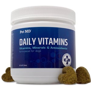Pet MD Multivitamin Immune Booster Dog Supplement, 60 count