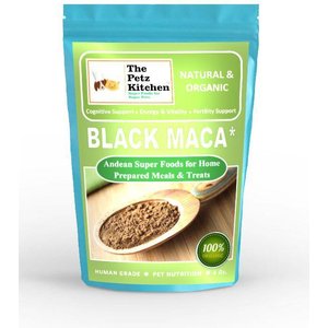 The Petz Kitchen Black Maca Powder Dog & Cat Supplement, 4-oz bag