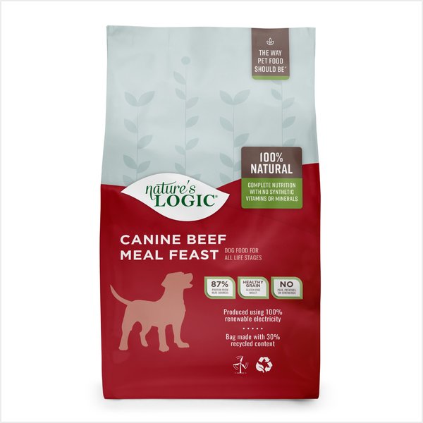 Nature's Logic Canine Beef Meal Feast All Life Stages Dry Dog Food, 25-lb bag slide 1 of 9