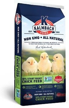 Kalmbach Feeds All Natural Non-GMO 18% Protein Start Right Chick Feed, 50-lb bag slide 1 of 4