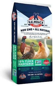 Kalmbach Feeds All Natural Non-GMO 16% Flock Maintainer Poultry Feed, 50-lb bag slide 1 of 2
