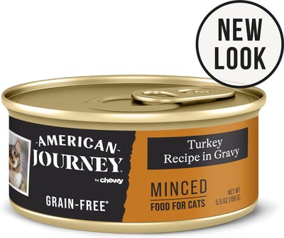 American Journey Minced Turkey Recipe in Gravy Grain-Free Canned Cat Food, slide 1 of 1