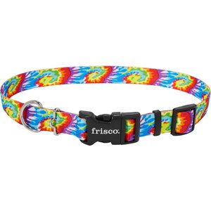 Frisco Tie Dye Swirl Polyester Dog Collar, Large: 18 to 26-in neck, 1-in wide