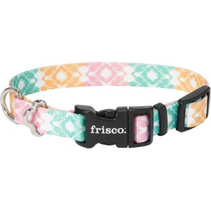Frisco Pastel Tie Dye Polyester Dog Collar, X-Small: 8 to 12-in neck, 5/8-in wide