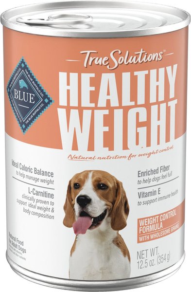 Blue Buffalo True Solutions Fit & Healthy Weight Control Formula Wet Dog Food, 12.5-oz, case of 12 slide 1 of 8