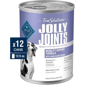 Blue Buffalo True Solutions Jolly Joints Mobility Support Formula Wet Dog Food, 12.5-oz, case of 12