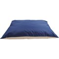 Dallas Manufacturing Heavy Duty Indoor/Outdoor Pillow Dog Bed, Navy/Tan