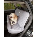 3 Dog Pet Supply Quilted Car Back Seat Protector with Bolster, Grey