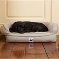 3 Dog Pet Supply EZ Wash Headrest Bolster Dog Bed w/Removable Cover, Sage, Large