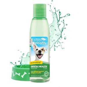 TropiClean Fresh Breath Oral Care Dog Dental Water Additive, 8-oz bottle