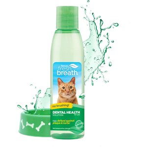 TropiClean Fresh Breath Oral Care Cat Water Additive, 8-oz bottle