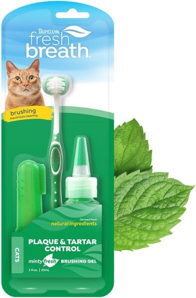 TropiClean Fresh Breath Cat Dental Kit slide 1 of 9