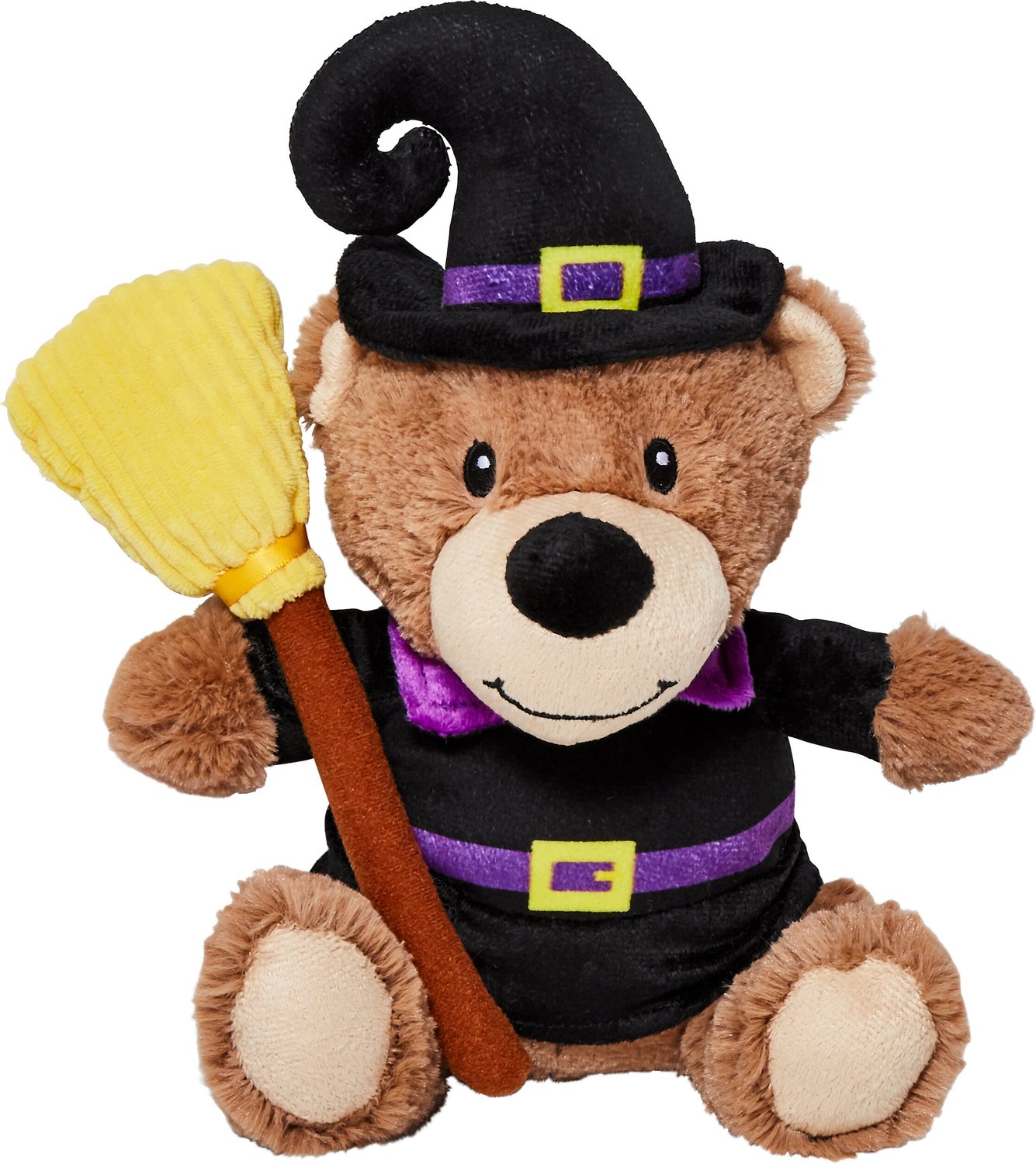 Frisco Halloween  Bear Witch Plush Squeaky Dog Toy  Chewy com