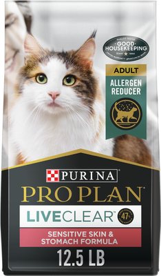 Purina Pro Plan LiveClear Sensitive Skin & Stomach Turkey & Oatmeal Formula Dry Cat Food, slide 1 of 1