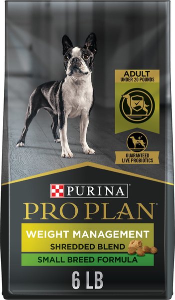Purina Pro Plan Weight Management Chicken Adult Small Breed Formula Dry Dog Food, 6-lb bag slide 1 of 9