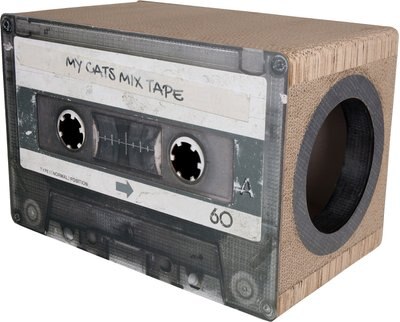 District 70 Mix Tape Cardboard Large Cat Scratcher Toy, slide 1 of 1