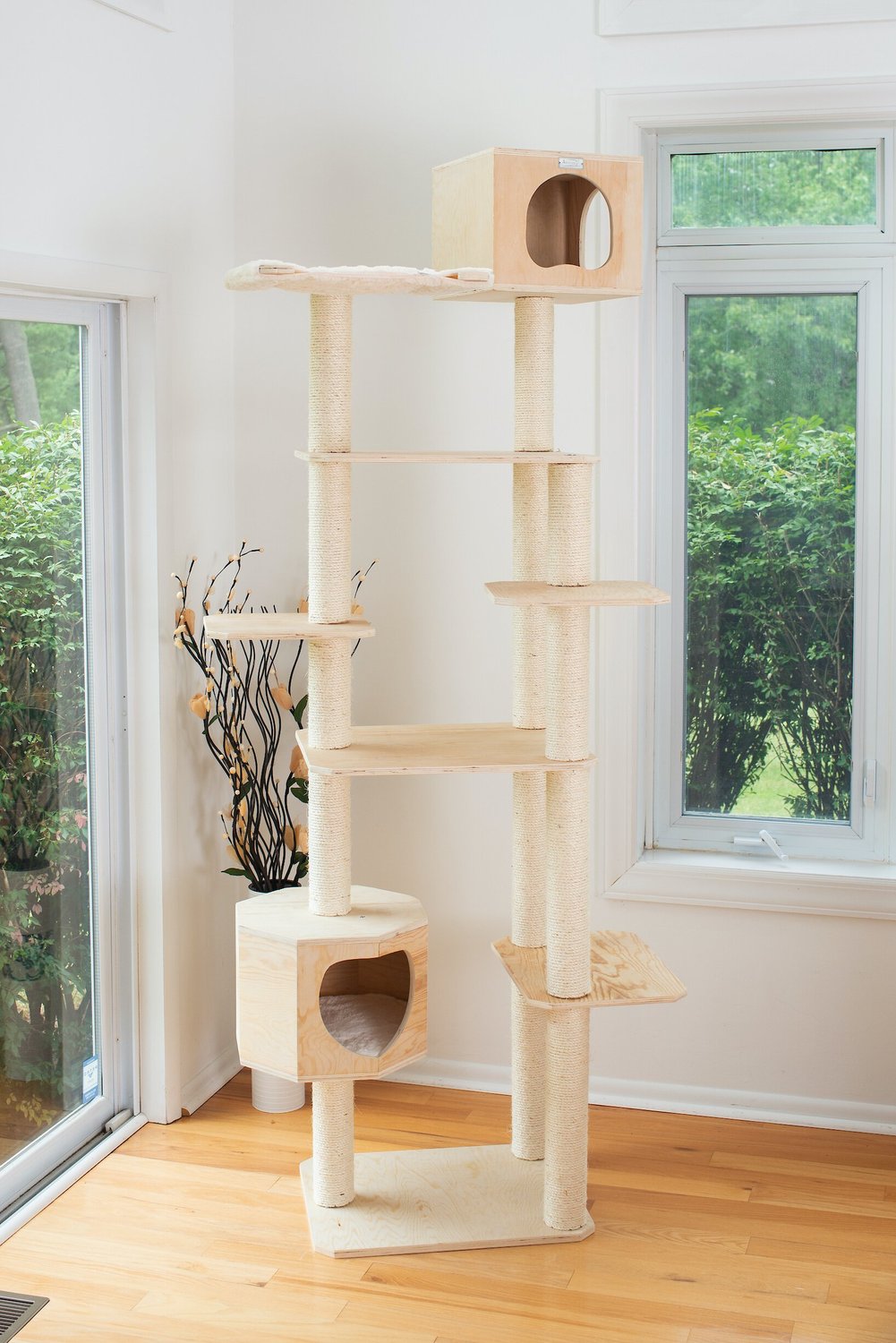 ARMARKAT 89-in Premium Scots Pine Cat Tree Tower - Chewy.com