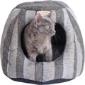 Armarkat 17-in Cave Shape Cat Bed, Gray & Silver