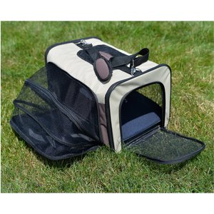 Armarkat Soft-Sided Travel Dog & Cat Carrier Bag, Beige & Chocolate