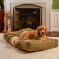 Happy Hounds Bailey Rectangle Pillow Dog Bed w/ Removable Cover, Moss, Large