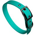 brklz Durable Dog Collar, Turquoise, Large: 16 to 22-in neck, 1-in wide