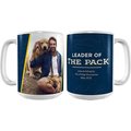 Frisco "Leader of the Pack" White Personalized Coffee Mug, 15-oz