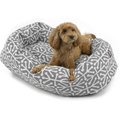Majestic Pet Aruba Bagel Bolster Cat & Dog Bed, Gray, Large